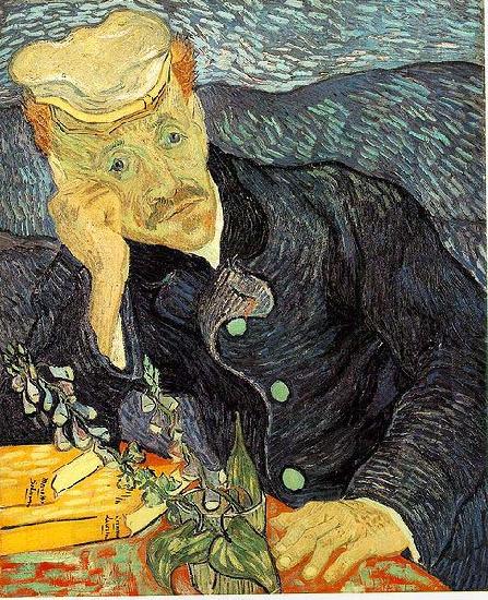 Vincent Van Gogh Portrait of Dr. Gachet was painted in June China oil painting art